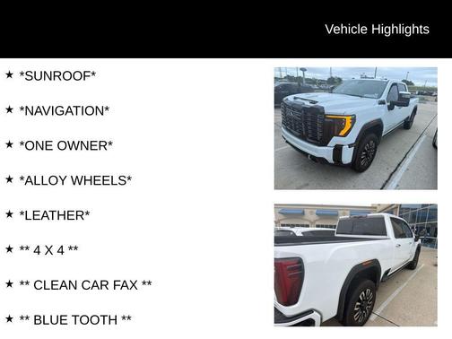 Summit White 2025 GMC Sierra 2500 Denali Ultimate