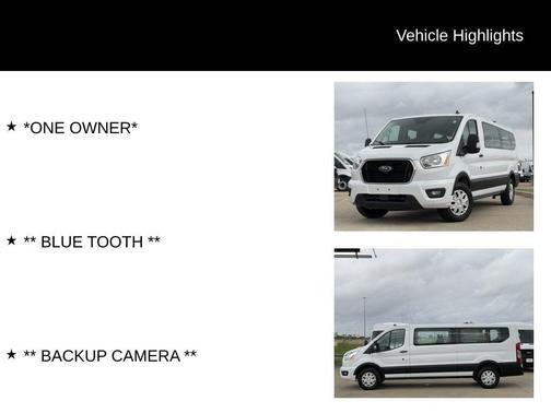 Oxford White 2022 Ford Transit-350 XLT