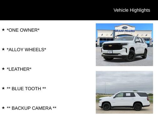 Summit White 2024 Chevrolet Tahoe LT