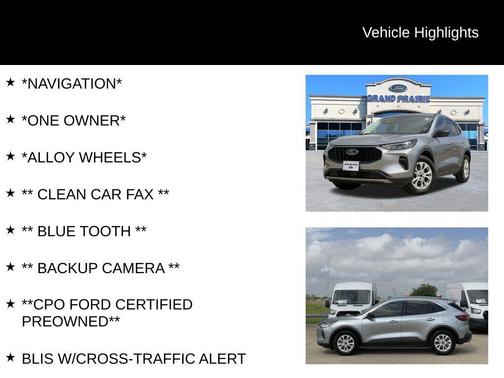 Iconic Silver Metallic 2024 Ford Escape Active