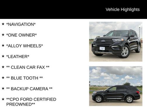 Agate Black Metallic 2022 Ford Explorer XLT
