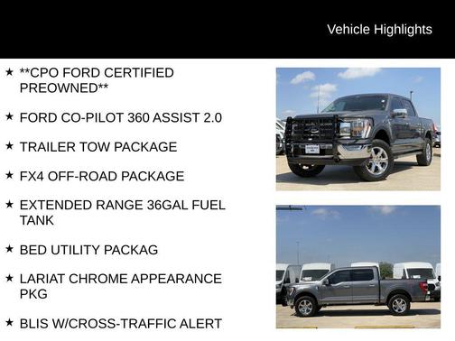 Carbonized Gray Metallic 2022 Ford F-150 Lariat