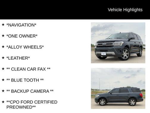 Blue Metallic 2022 Ford Expedition XLT