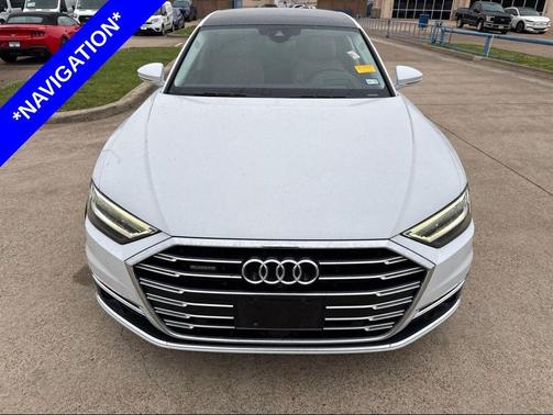 Glacier White Metallic 2019 Audi A8 55