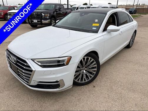 Glacier White Metallic 2019 Audi A8 55