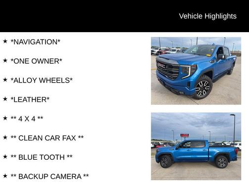 Dynamic Blue 2022 GMC Sierra 1500 AT4