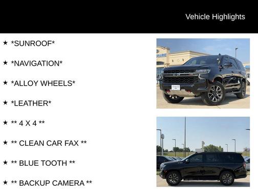 2022 Chevrolet Tahoe 4WD Z71