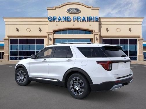 Star White Metallic Tri-Coat 2026 Ford Explorer Platinum