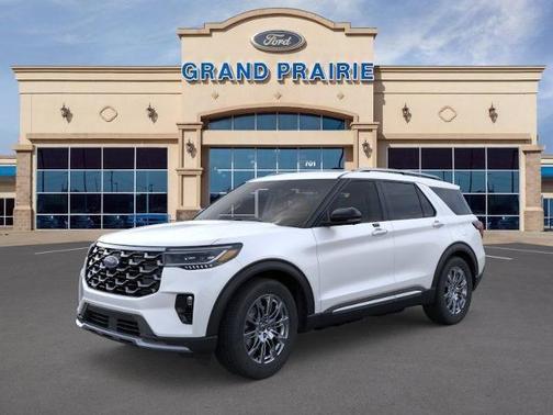 Star White Metallic Tri-Coat 2026 Ford Explorer Platinum