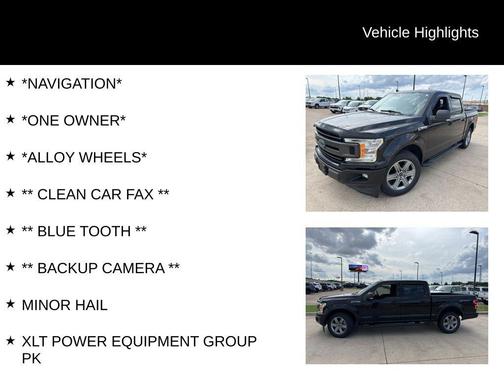 Agate Black Metallic 2019 Ford F-150 XLT