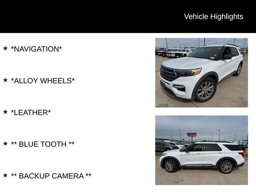 Oxford White 2021 Ford Explorer XLT