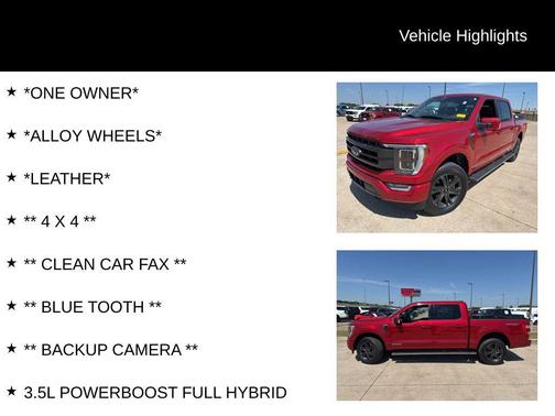 Rapid Red Metallic Tinted Clearcoat 2023 Ford F-150 Lariat