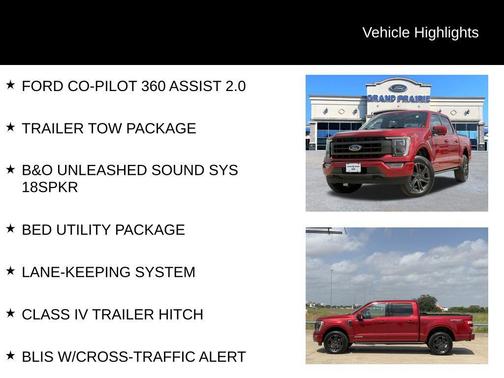 Rapid Red Metallic Tinted Clearcoat 2023 Ford F-150 Lariat