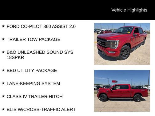 Rapid Red Metallic Tinted Clearcoat 2023 Ford F-150 Lariat