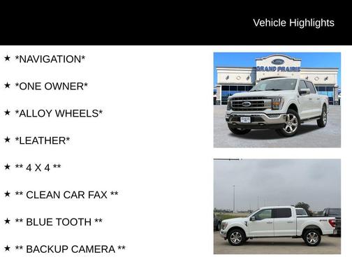 Star White Metallic Tri-Coat 2023 Ford F-150 Lariat