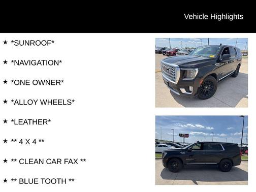 Onyx Black 2022 GMC Yukon Denali