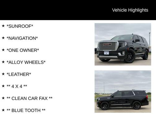 Onyx Black 2022 GMC Yukon Denali