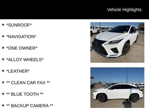 2021 Lexus RX 350 F SPORT Handling