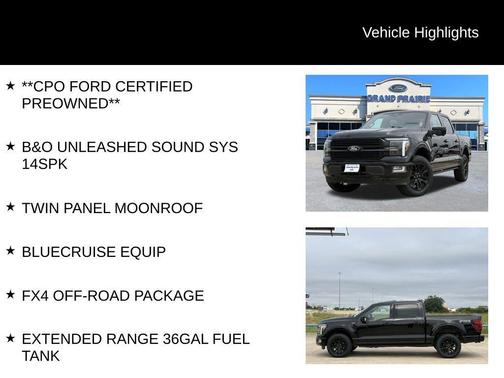 Agate Black Metallic 2024 Ford F-150 Platinum