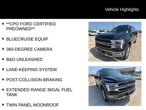 Agate Black Metallic 2025 Ford F-150 King Ranch