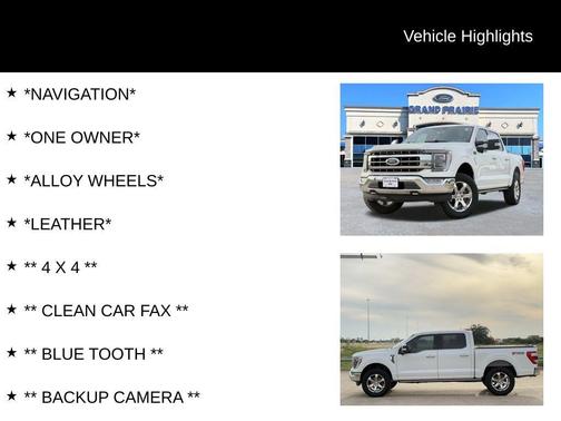 Star White Metallic Tri-Coat 2023 Ford F-150 Lariat
