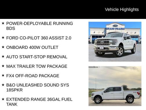Star White Metallic Tri-Coat 2023 Ford F-150 Lariat