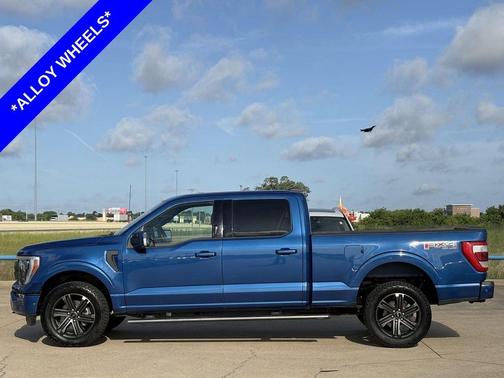 Atlas Blue Metallic 2022 Ford F-150 Lariat