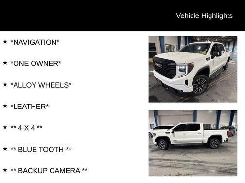 Summit White 2024 GMC Sierra 1500 AT4