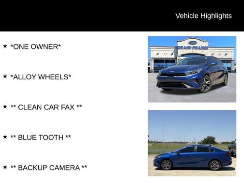 Deep Sea Blue 2023 Kia Forte LXS