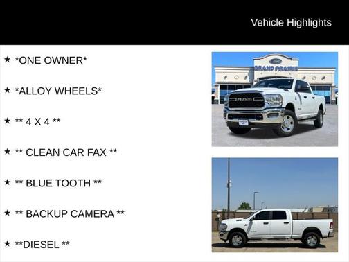 2022 RAM 2500 Lone Star Crew Cab 4x4 6'4' Box