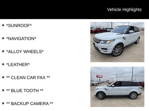 2017 Land Rover Range Rover Sport 3.0L Supercharged HSE