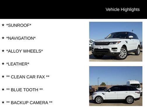 2017 Land Rover Range Rover Sport 3.0L Supercharged HSE