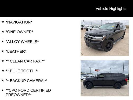 Agate Black Metallic 2022 Ford Expedition Max XLT