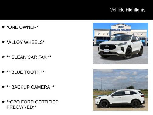 Oxford White 2023 Ford Escape Active