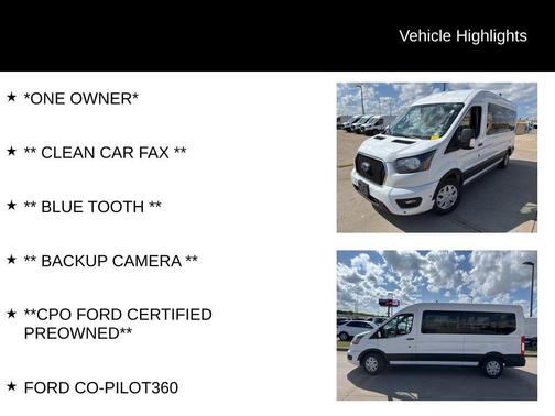 Oxford White 2024 Ford Transit-350 XLT