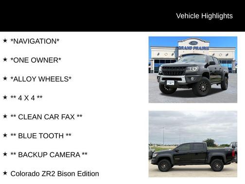 Black 2019 Chevrolet Colorado ZR2