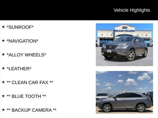 2013 Lexus RX 350 Base