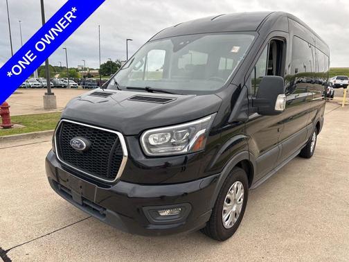 Agate Black 2023 Ford Transit-350 XLT