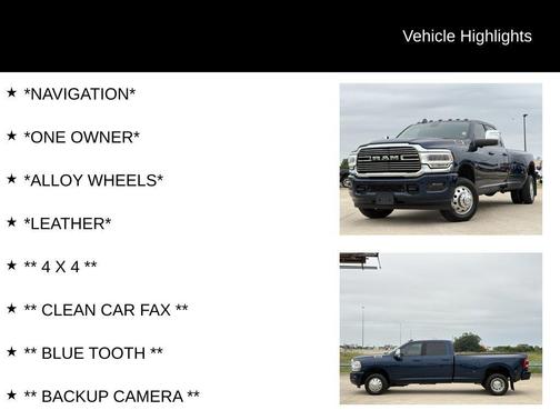Patriot Blue Pearlcoat 2024 RAM 3500 Laramie Crew Cab 4x4 8' Box
