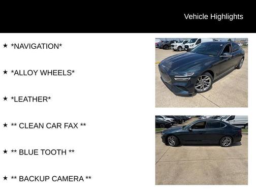 2022 Genesis G70 2.0T RWD