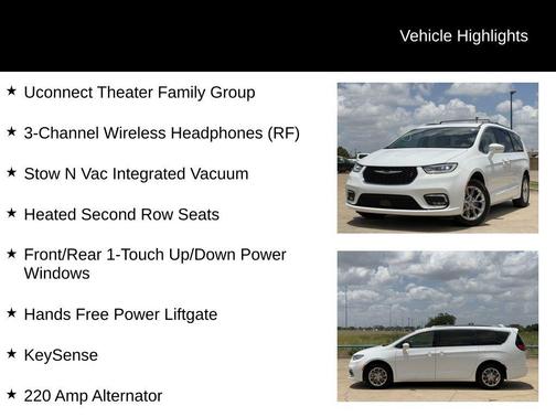 Bright White Clearcoat 2021 Chrysler Pacifica Touring L