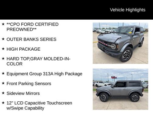 Carbonized Gray Metallic 2023 Ford Bronco Outer Banks