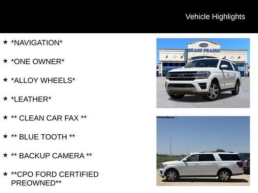 Oxford White 2024 Ford Expedition Max Limited