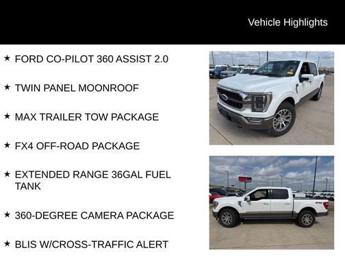 Star White Metallic Tri-Coat 2023 Ford F-150 King Ranch
