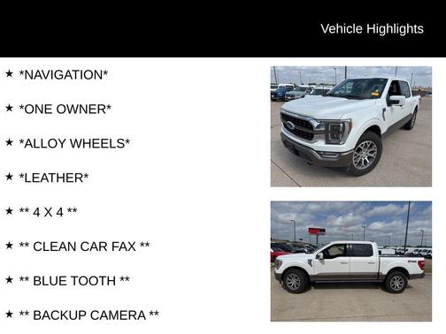 Star White Metallic Tri-Coat 2023 Ford F-150 King Ranch