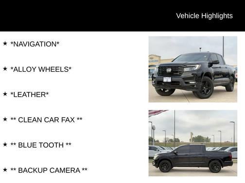 2021 Honda Ridgeline Black