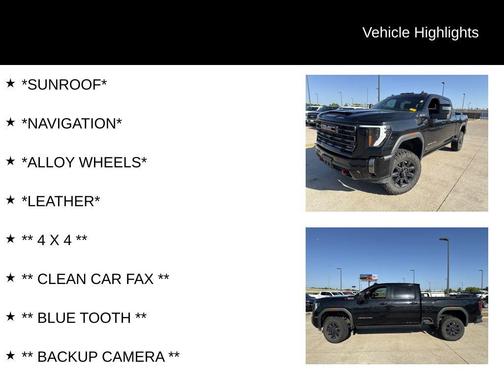 Onyx Black 2024 GMC Sierra 2500 AT4