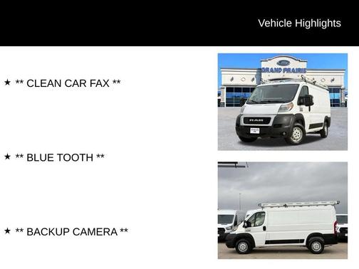 2021 RAM ProMaster 1500 Low Roof