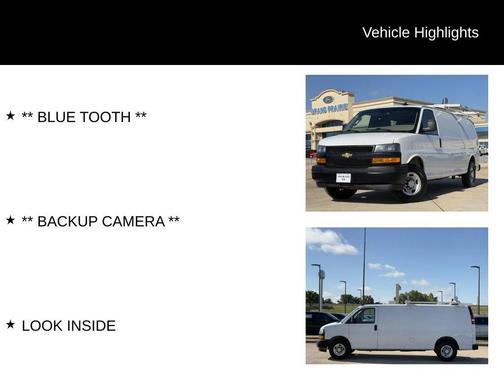2023 Chevrolet Express 2500 RWD 2500 Extended Wheelbase WT