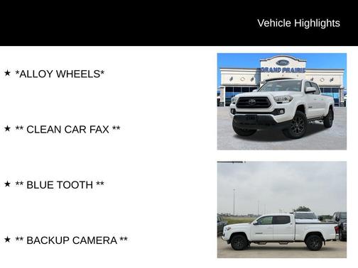 White 2022 Toyota Tacoma SR5